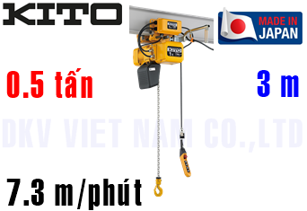 Pa lăng xích điện Kito ER2M005S-S/L