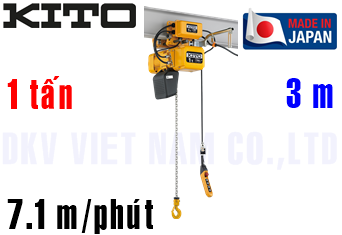 Pa lăng xích điện Kito ER2M010S-S/L