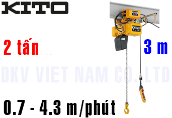 Pa lăng xích điện Kito ER2M020IL-IS