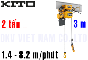 Pa lăng xích điện Kito ER2M020IS-IS