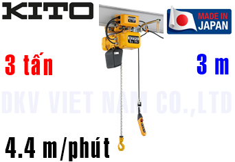 Pa lăng xích điện Kito ER2M030S-S/L