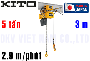 Pa lăng xích điện Kito ER2M050S-S/L