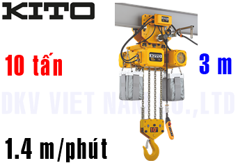 Pa lăng xích điện Kito ER2M100L-L