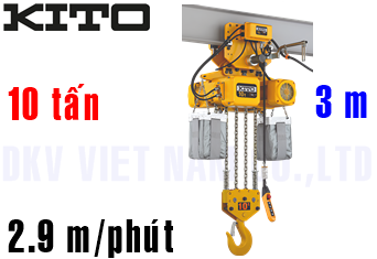 Pa lăng xích điện Kito ER2M100S-L
