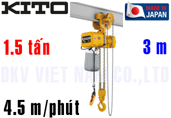 Pa lăng xích điện Kito ER2SG015S
