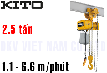 Pa lăng xích điện Kito ER2SG025IS