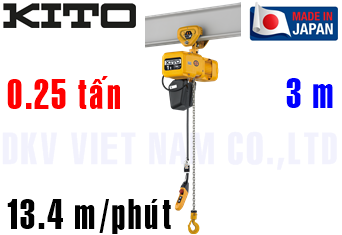 Pa lăng xích điện Kito ER2SP003H