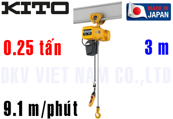 Pa lăng xích điện Kito ER2SP003S