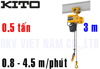 Pa lăng xích điện Kito ER2SP005IL