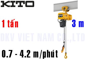 Pa lăng xích điện Kito ER2SP010IL