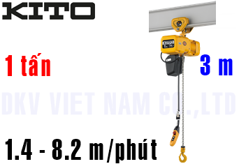 Pa lăng xích điện Kito ER2SP010IS