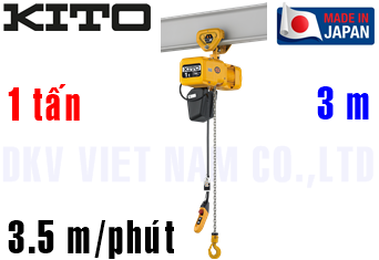 Pa lăng xích điện Kito ER2SP010L