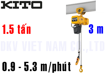 Pa lăng xích điện Kito ER2SP015IS