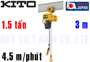 Pa lăng xích điện Kito ER2SP015S