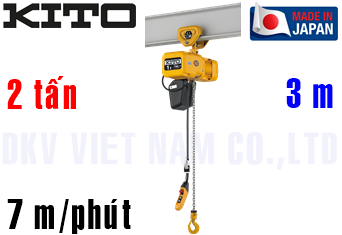 Pa lăng xích điện Kito ER2SP020S