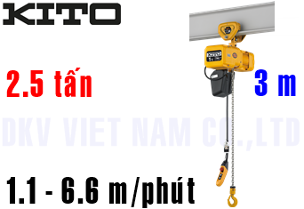 Pa lăng xích điện Kito ER2SP025IS