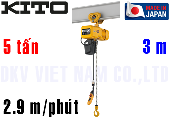 Pa lăng xích điện Kito ER2SP050S