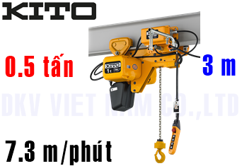 Pa lăng xích điện Kito SHER2M005S