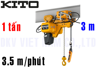 Pa lăng xích điện Kito SHER2M010L