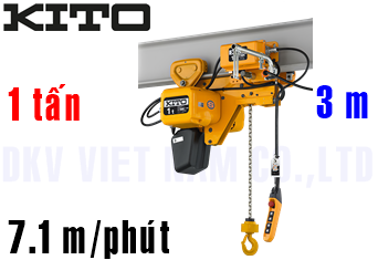 Pa lăng xích điện Kito SHER2M010S