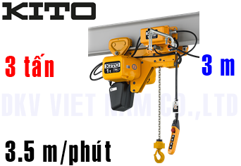 Pa lăng xích điện Kito SHER2M030S