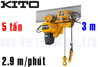 Pa lăng xích điện Kito SHER2M050S
