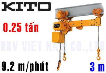 Pa lăng xích điện Kito TWER2M003S