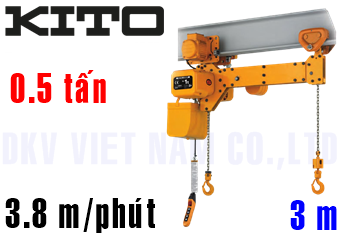 Pa lăng xích điện Kito TWER2M005L