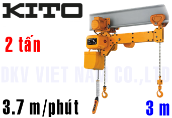 Pa lăng xích điện Kito TWER2M020L