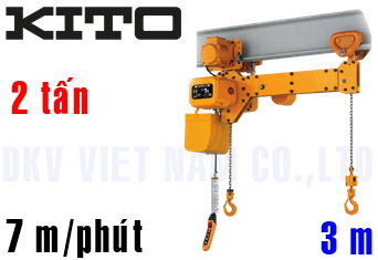 Pa lăng xích điện Kito TWER2M020S