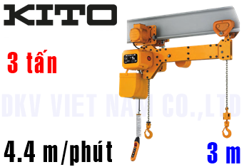 Pa lăng xích điện Kito TWER2M030S