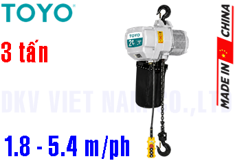 Pa lăng xích điện Toyo TY1-3A/F