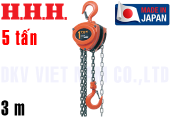 Pa lăng xích kéo tay H.H.H R-CB 5TON