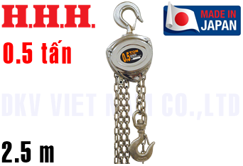 Pa lăng xích kéo tay H.H.H SCB 0.5TON