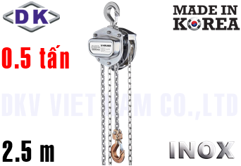 Pa lăng xích kéo tay Inox DK DS-005-SS