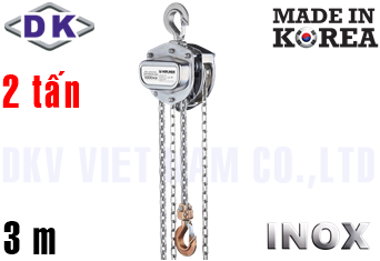 Pa lăng xích kéo tay Inox DK DS-020-SS