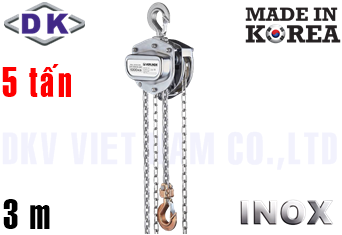 Pa lăng xích kéo tay Inox DK DS-050-SS