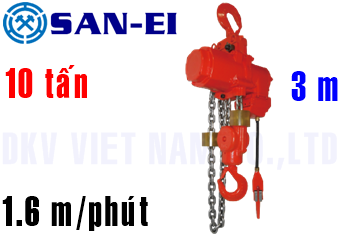 Pa lăng xích khí nén San-EI GLX10LP