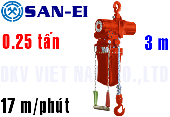 Pa lăng xích khí nén San-EI VLX25LC