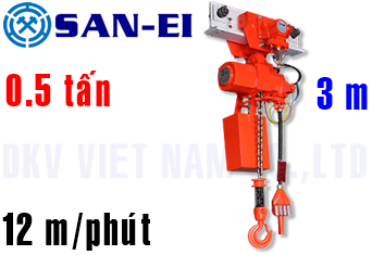Pa lăng xích khí nén San-EI VLX50LP-MR
