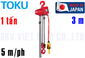 Pa lăng xích khí nén Toku TCR-1000P2E