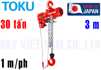 Pa lăng xích khí nén Toku TMH-30TC2