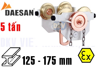 Rùa lăn treo pa lăng chống cháy nổ Daesan Ex DG5