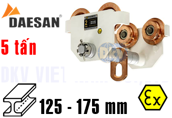 Rùa lăn treo pa lăng chống cháy nổ Daesan Ex DP5