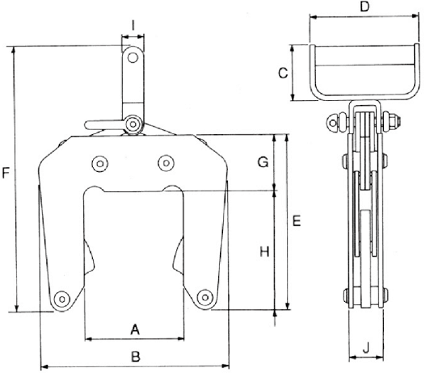 Kẹp tôn Eagle clamp AMS-500, Eagle clamp lifting clamps for steel AMS-500