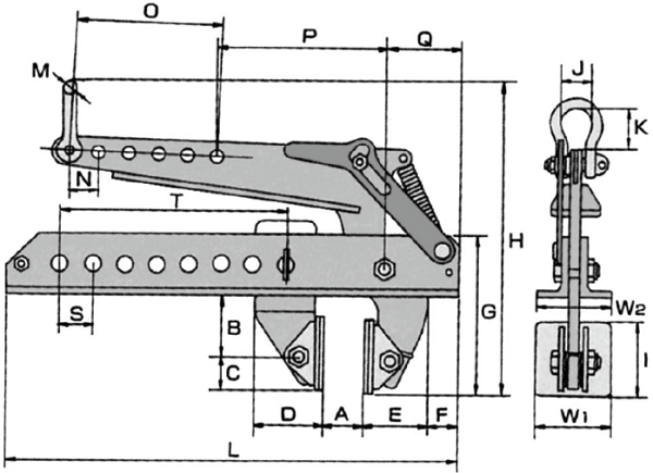 Kẹp tôn Eagle clamp AMS-500, Eagle clamp lifting clamps for steel AMS-500