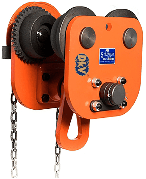 Rùa lăn treo pa lăng Elephant G-1.6, Elephant geared trolley for chain hoist G-1.6