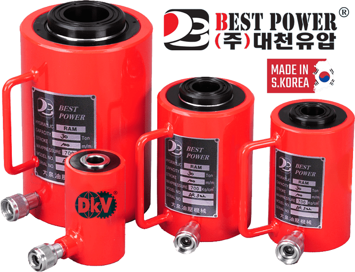 Kích thủy lực rỗng tâm Best Power DCH-10075S , Best Power hole hydraulic jack DCH-10075S