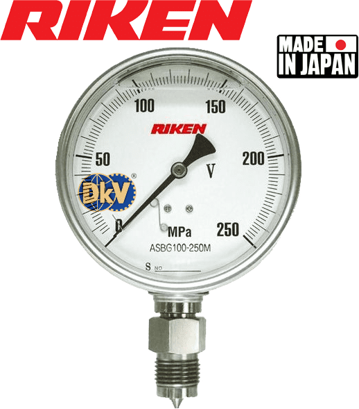 Đồng hồ áp kế thủy lực Riken AS150-400M-U, Riken pressure gauges AS150-400M-U