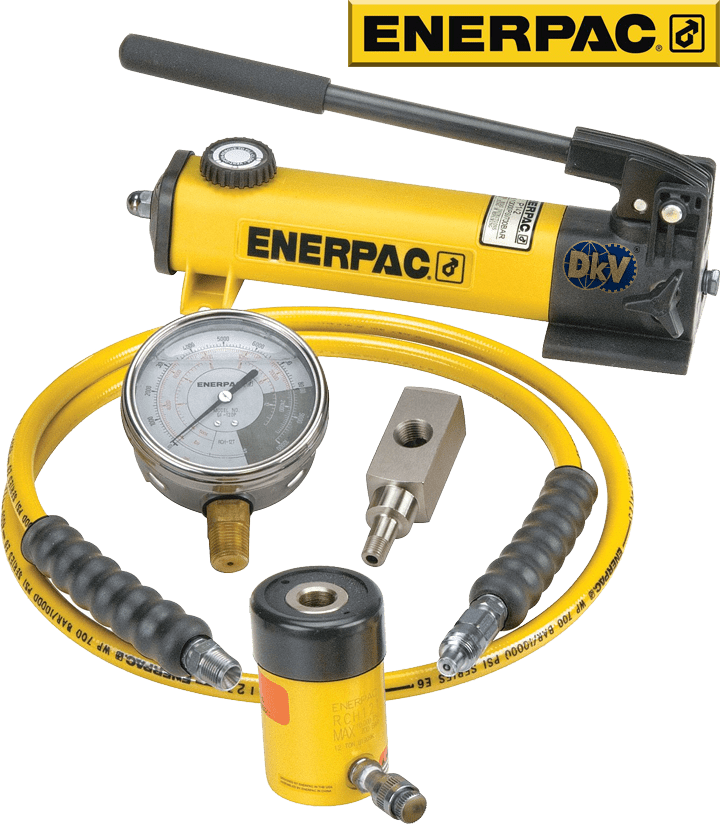 bo kich thuy luc rong tam enerpac sch121h, enerpac hollow hydraulic cylinder and hand pump set sch121h